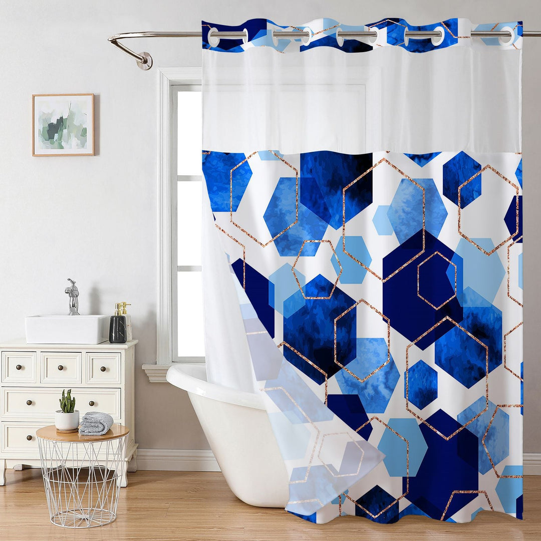 Geometric Pattern Shower Curtain Kalsten