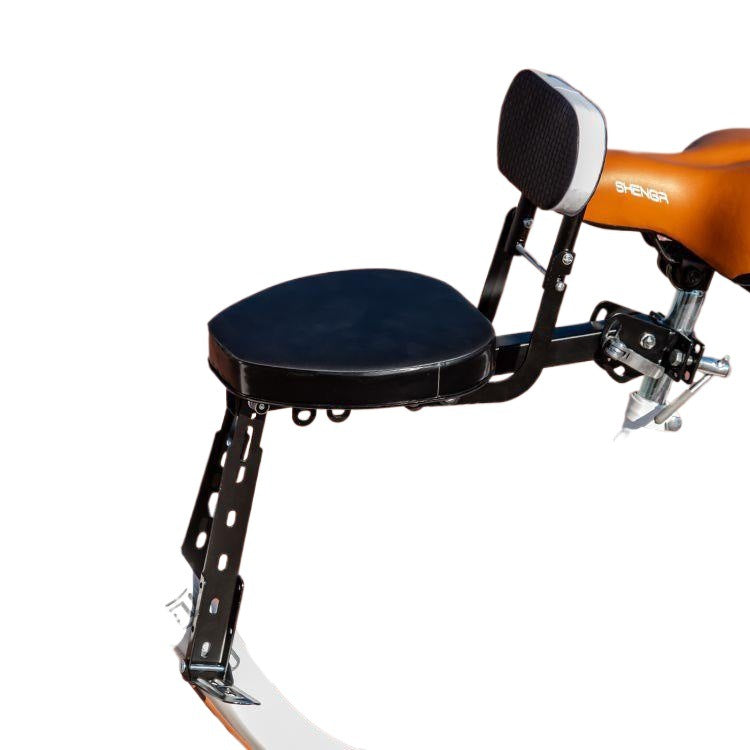 detachable padded bicycle passenger seat with adjustable backrest and reinforced mounting bracket Kalsten