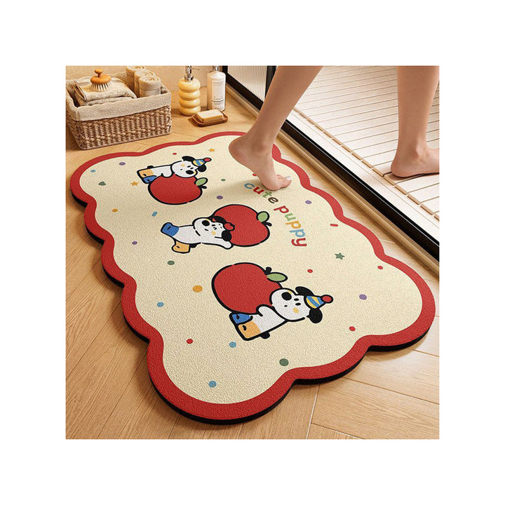 Playful Cloud-Shaped Puppy Bath Mat Kalsten