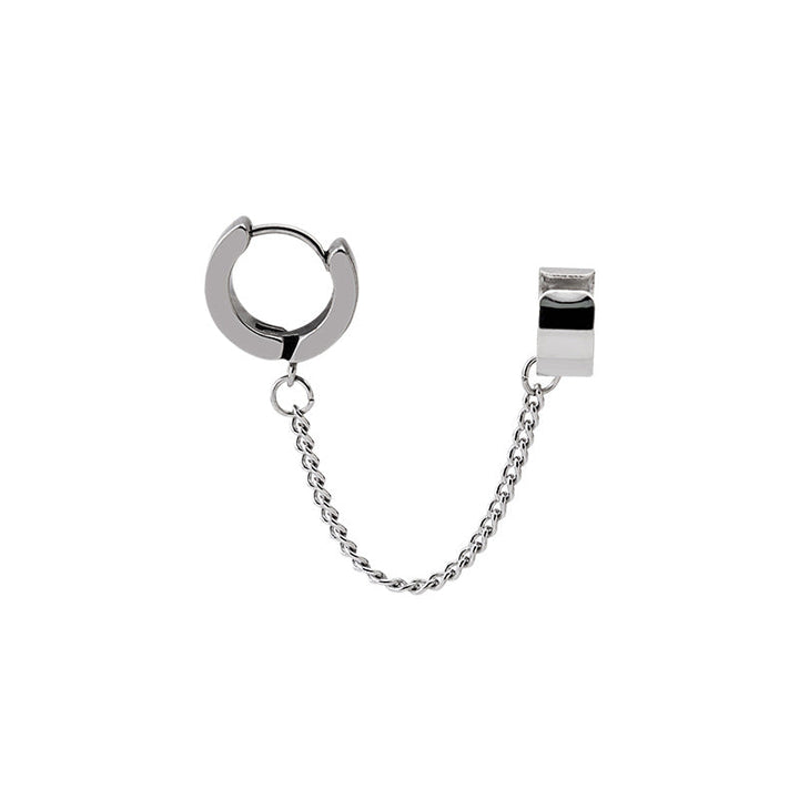 Stylish Silver Chain Link Ear Cuff Kalsten