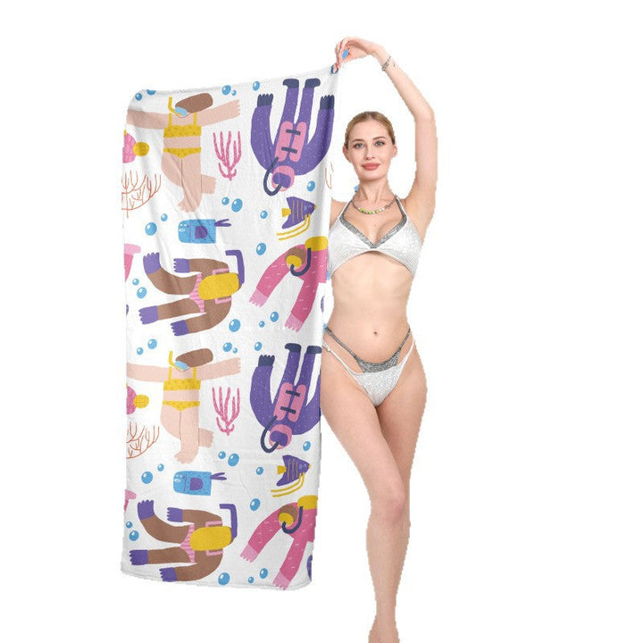 Beach towel with dreamy palm motif Kalsten