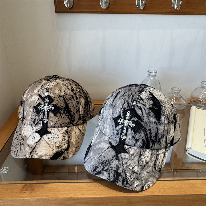Men's Cross-Embellished Cap Kalsten