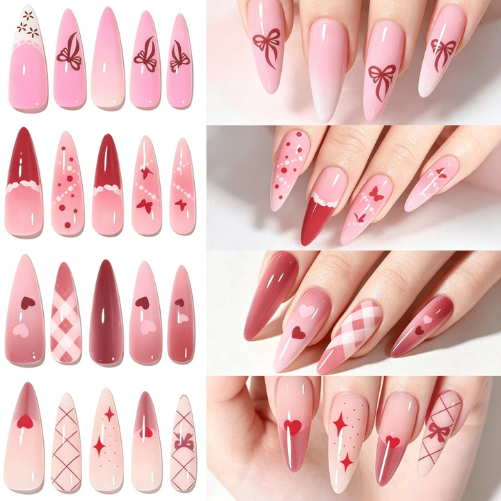 Decorative Press-On Nail Art Set Kalsten 1787228515