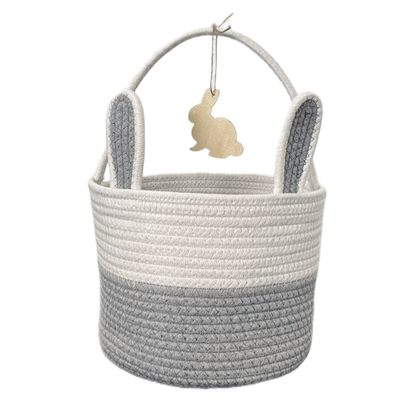 Women Decorative Basket with Bunny Ear Accent Kalsten