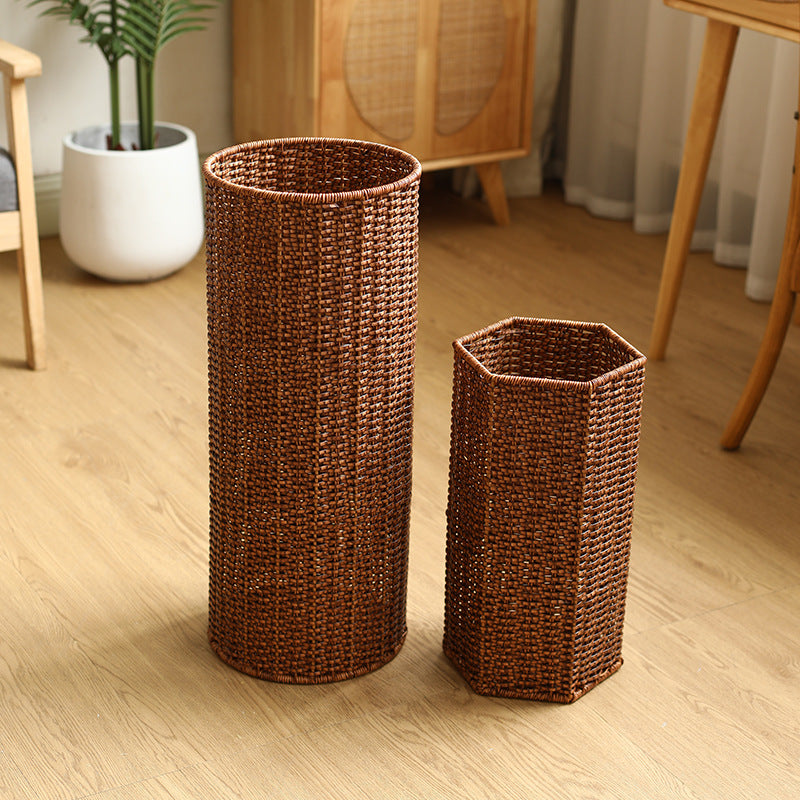 Unisex Hexagonal Storage Basket made of Woven Material Kalsten