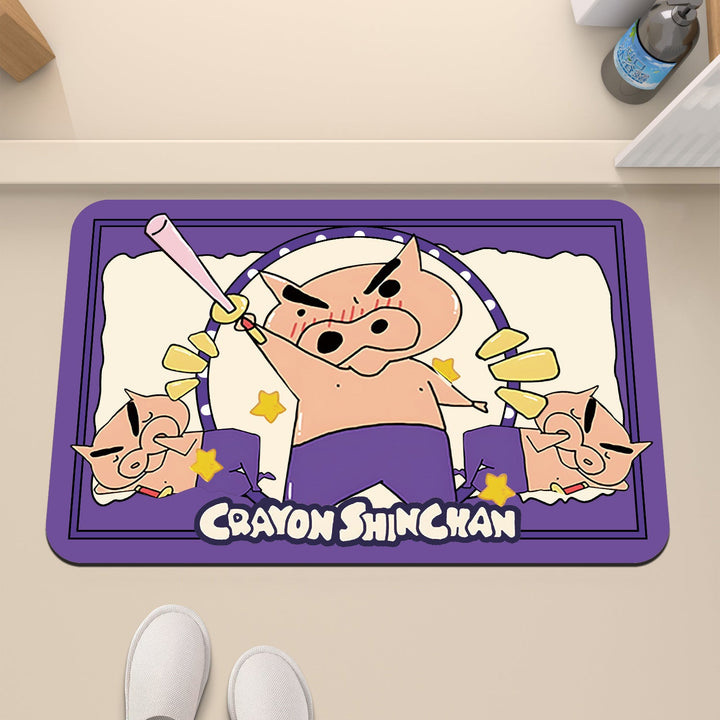 Cartoon Character Themed Bath Mat