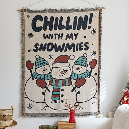 Festive Character-Themed Throw Blanket