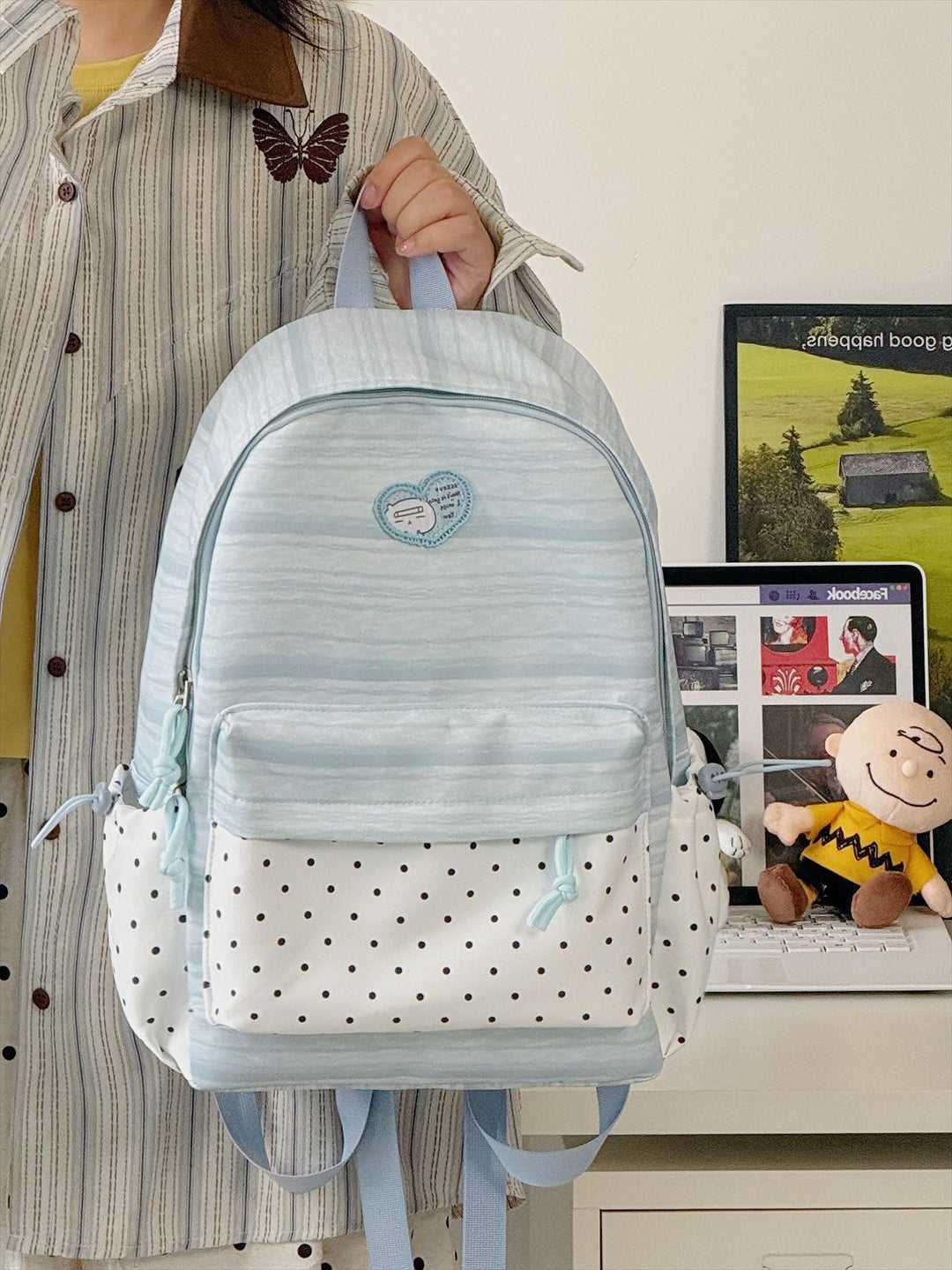 Lightweight Multi-Pocket Hiking School Backpack