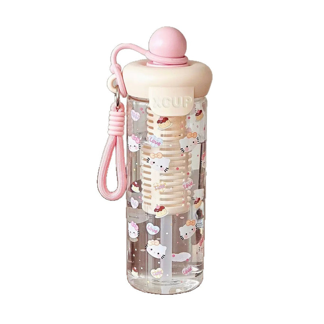 Women’s water bottle with cheerful design and fruit infusion insert Kalsten