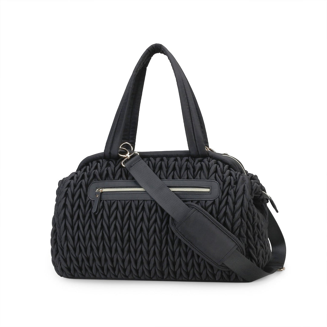 Fashionable diaper bag with elegant woven look Kalsten