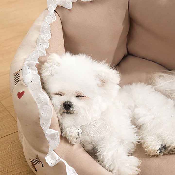 Nest-Shaped Cozy Dog Bed
