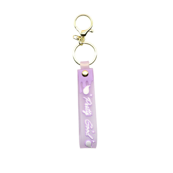 Unisex keychain made of high-quality silicone with playful design Kalsten