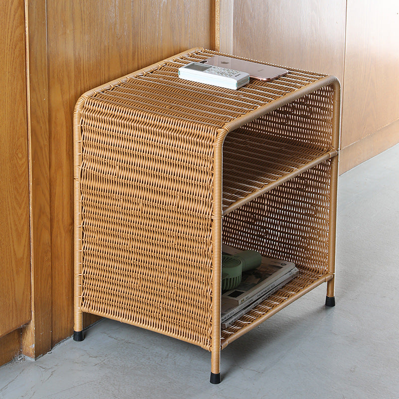 Natural Woven Open Shelf Storage Unit Kalsten