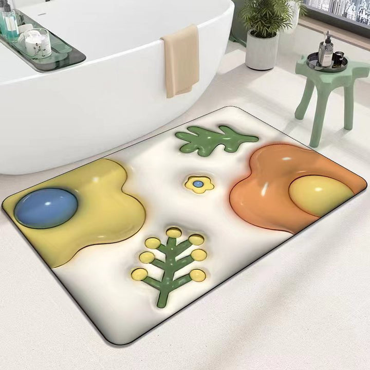Cute Cartoon Cat Shape Bath Mat Kalsten