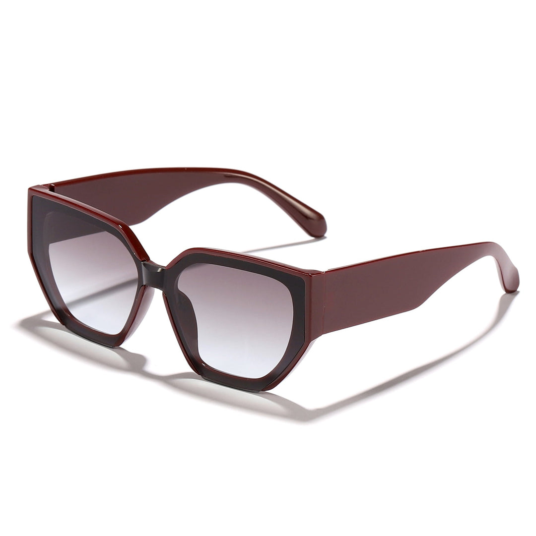 Women's fashionable oversized sunglasses with trendy hexagon design Kalsten