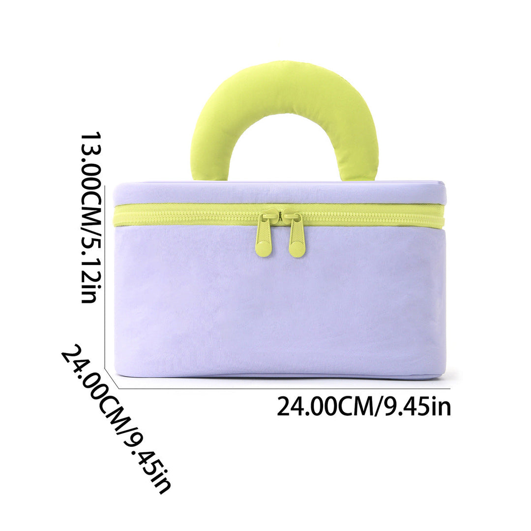 Cosmetic organizer with ergonomic carrying handle Kalsten