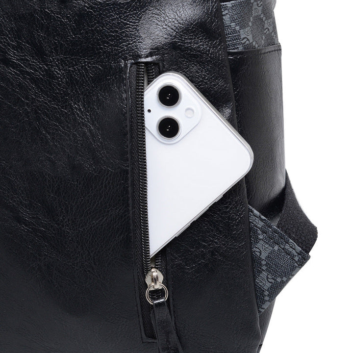 Durable Leather-Accented Daily Backpack Kalsten