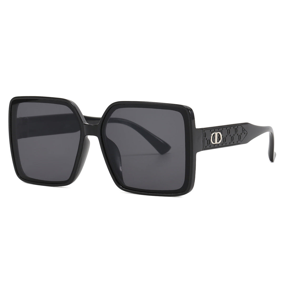 Ladies fashionable square sunglasses with transparent design Kalsten