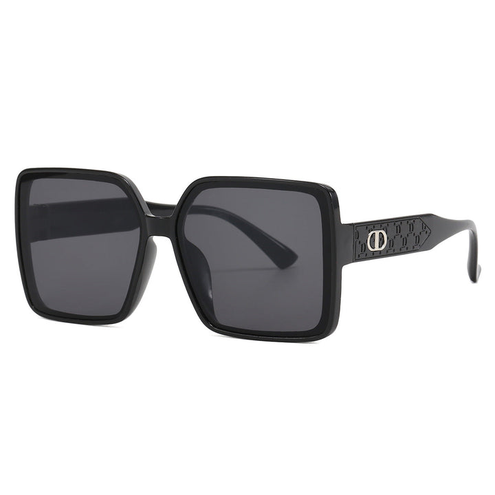 Ladies fashionable square sunglasses with transparent design Kalsten