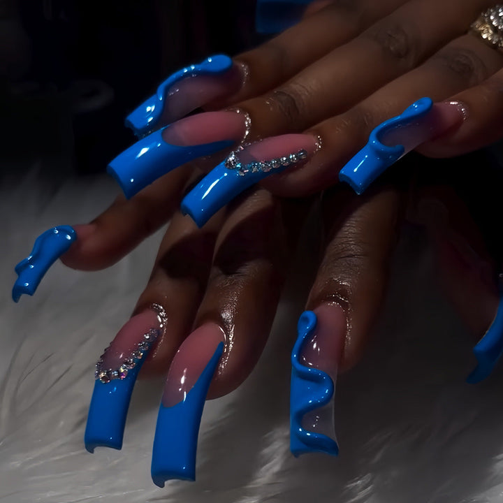 Glamorous 3D Long Stiletto Press-On Nails Kalsten