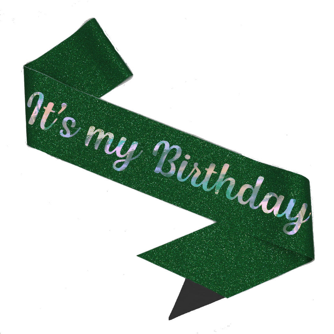 Ladies Festive Birthday Band with Glitter Design Kalsten