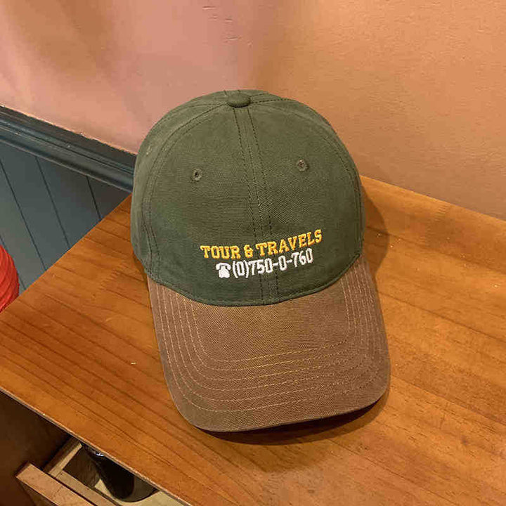 Men's Casual Travel-Themed Baseball Cap Kalsten