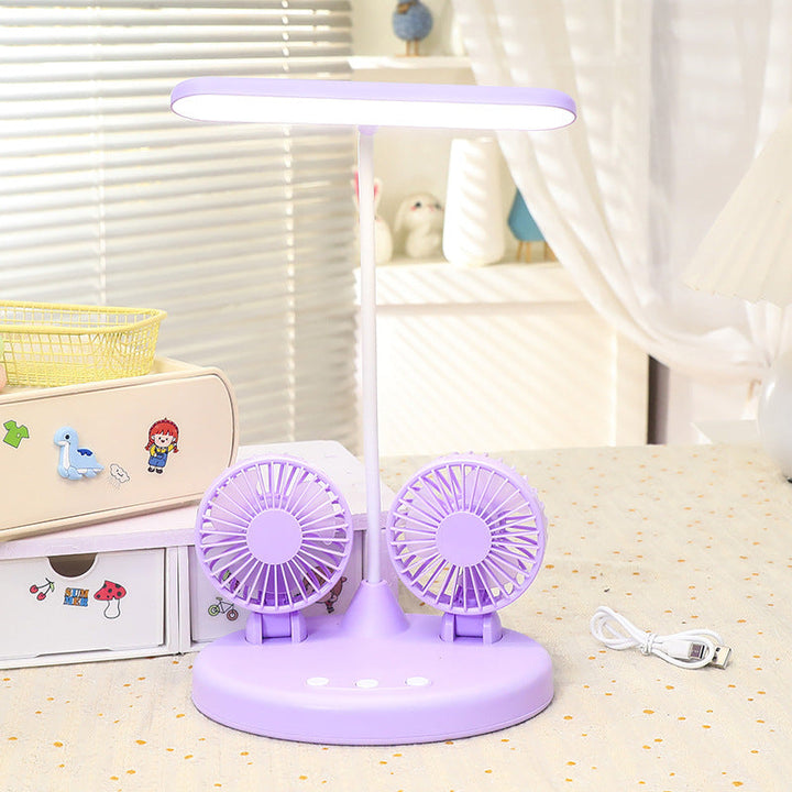 Ladies Multifunctional Table Lamp with Integrated Fans Kalsten