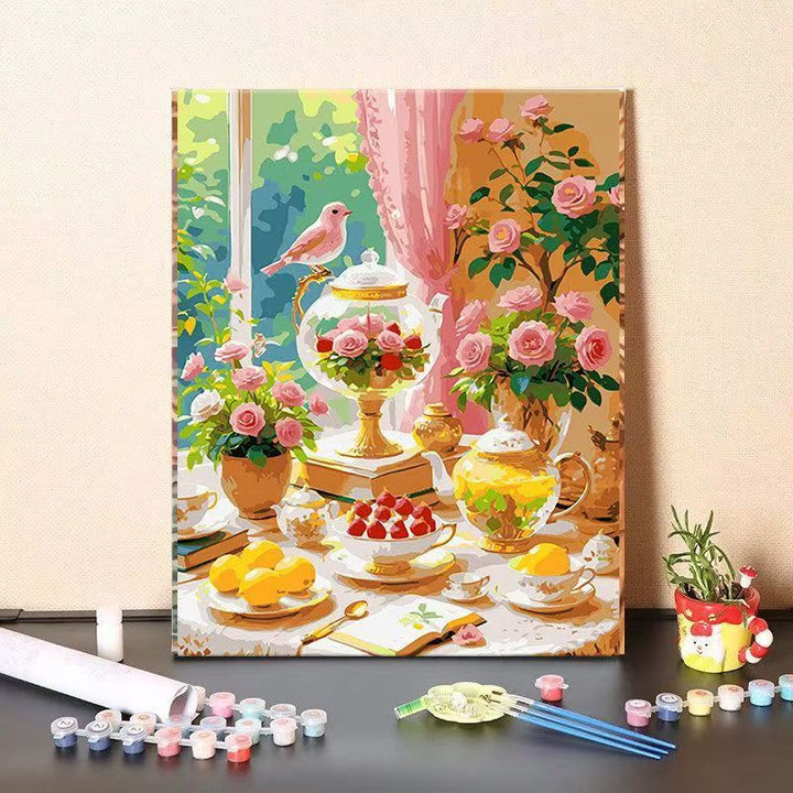 DIY Floral Still Life Paint by Numbers Kit Kalsten