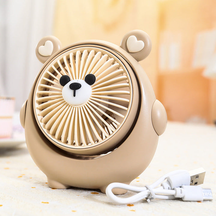 Cute Panda-Shaped Handheld Fan Kalsten