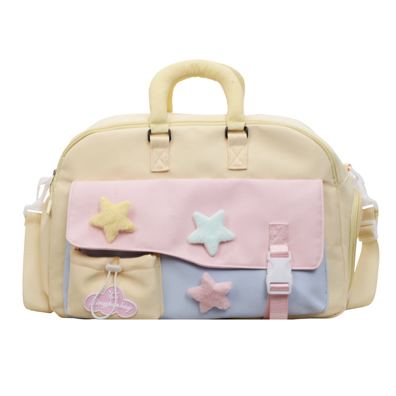 Fashionable Tote Bag With Colorful Applications Kalsten