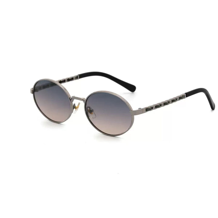 Women's elegant round sunglasses with luxurious frame and comfortable temples Kalsten