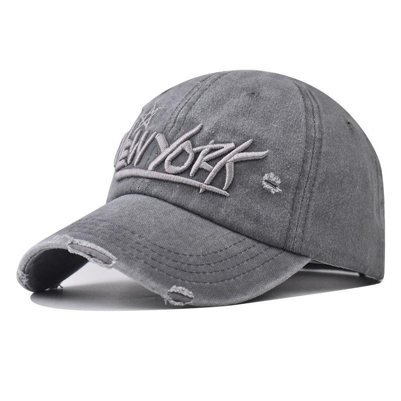 Men's Distressed Casual Embroidered Cap Kalsten