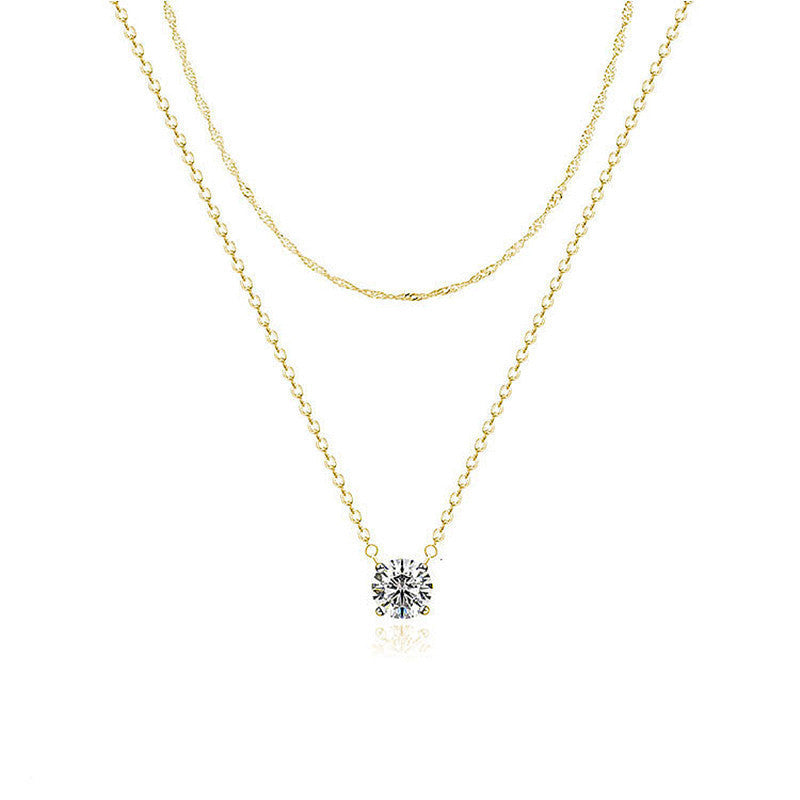 Layered Gold Necklace Kalsten