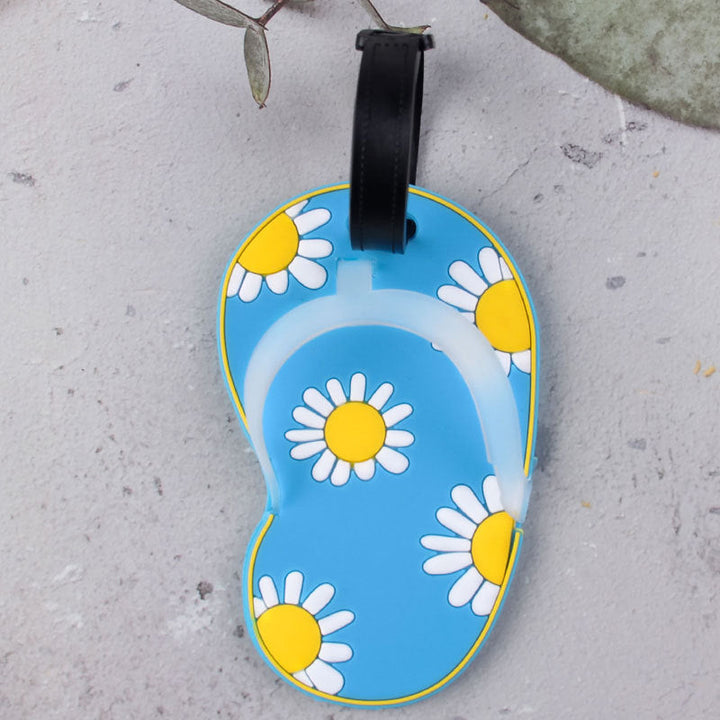 Fun Floral Flip-Flop Luggage Tag Kalsten