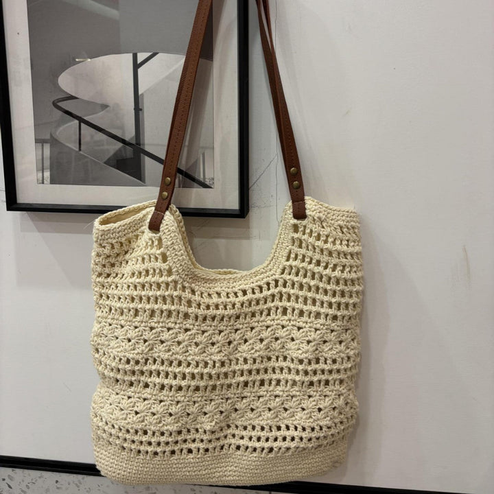 Handcrafted coarse mesh tote bag Kalsten