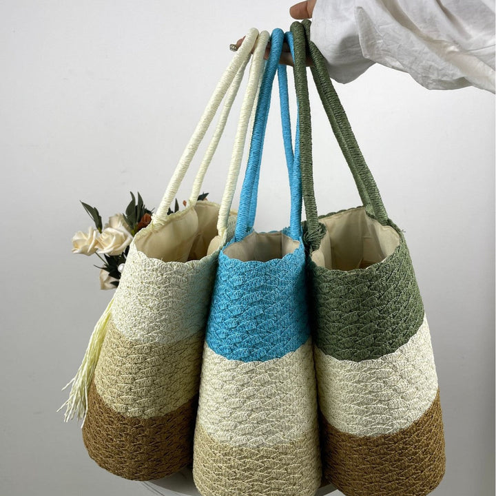 Trendy Woven Beach Bag Kalsten