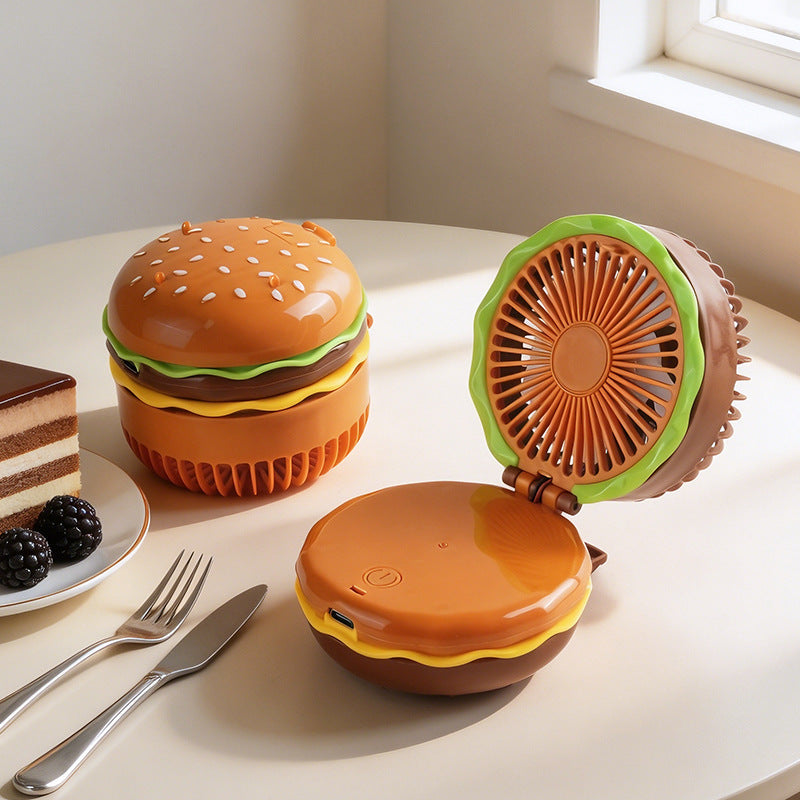 Women creative mini fan in hamburger style Kalsten