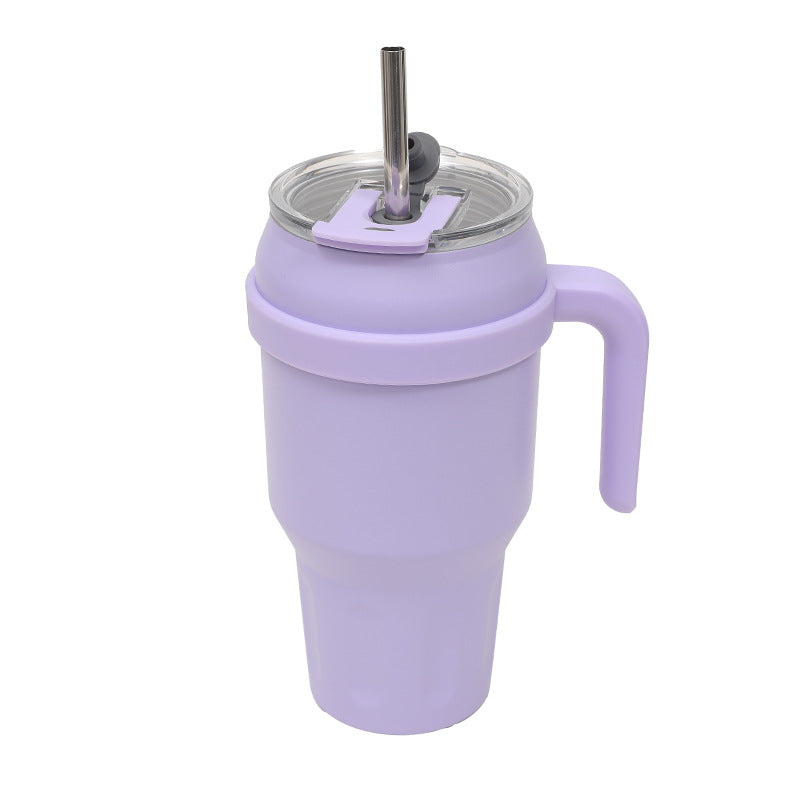 Women's Insulated To-Go Cup with Ergonomic Handle and Flexible Straw Kalsten