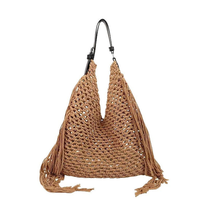 Structured beach bag with fringe details Kalsten