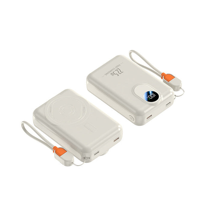 Portable power bank with integrated wireless charging function and digital display Kalsten