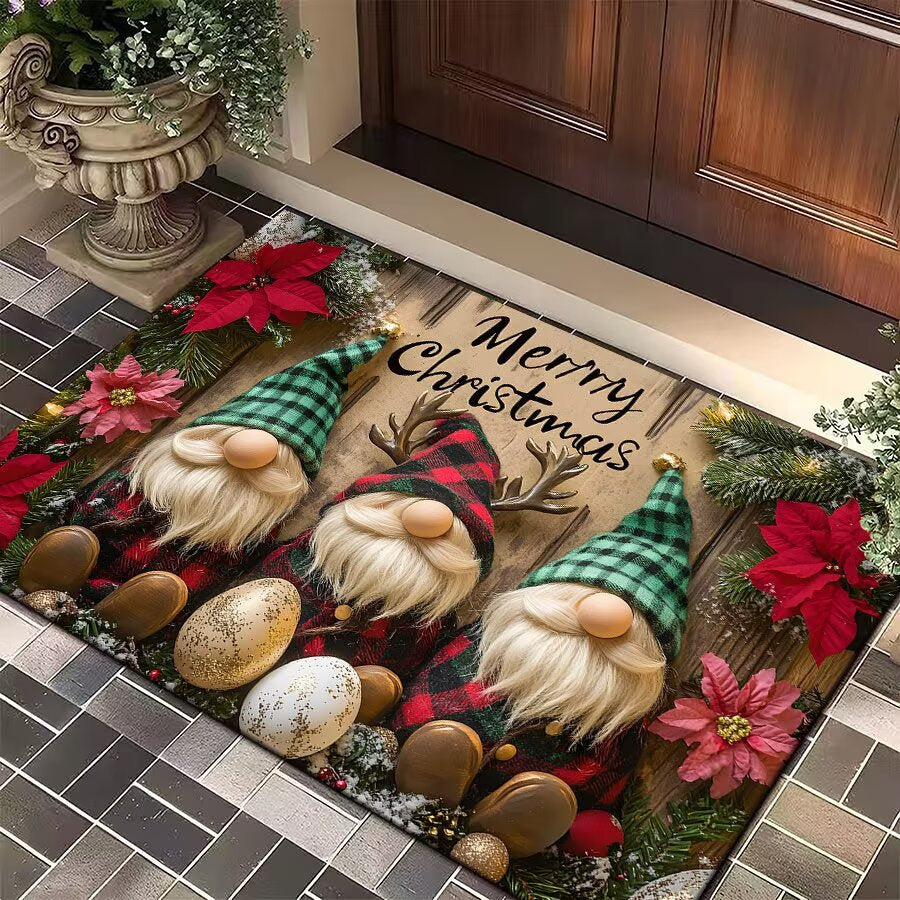 Festive Christmas Welcome Mat Acalora
