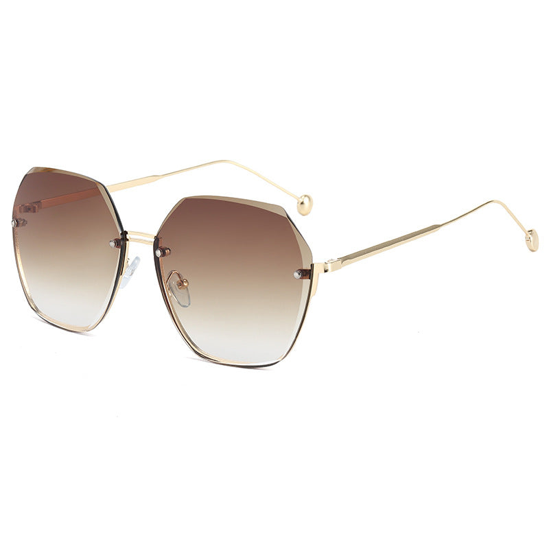 Ladies oversized sunglasses in modern hexagon style Kalsten