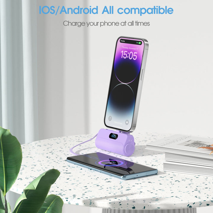 Compact power bank with integrated LED light Kalsten
