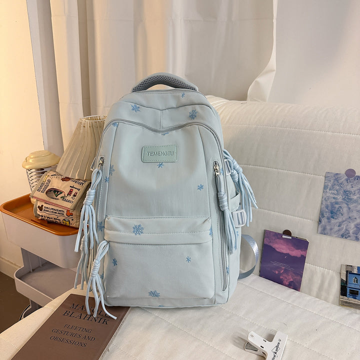 Elegant Floral Embroidered Backpack Kalsten
