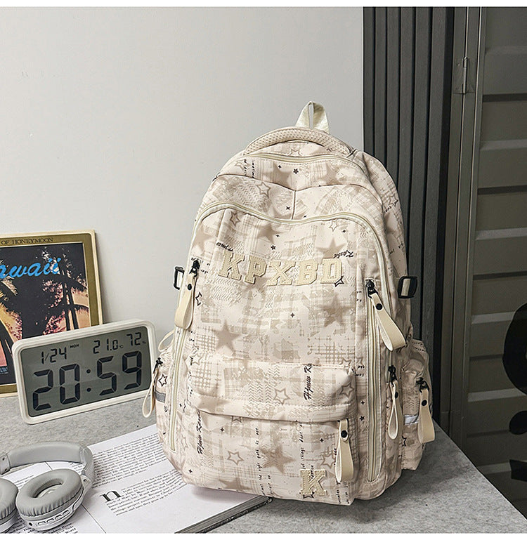 Multi-Functional Graphic Print School Backpack