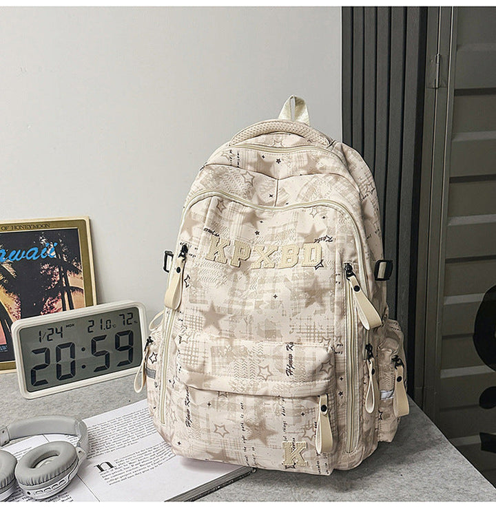 Multi-Functional Graphic Print School Backpack
