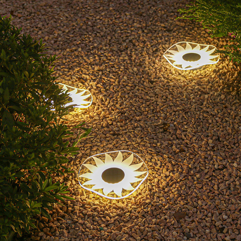 Decorative Solar Acrylic Petal Garden Stake LED Pathway Light Kalsten