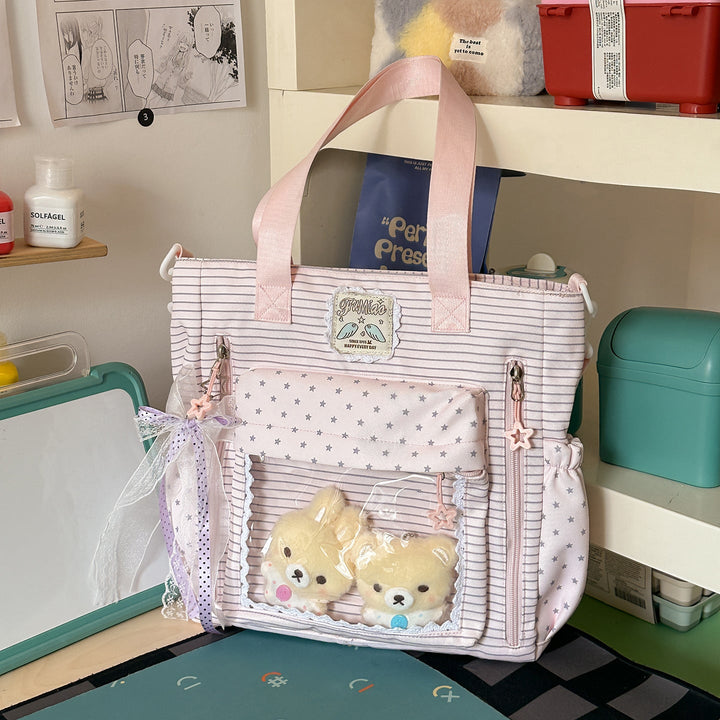 Functional Multi-Pocket Toy Storage School Backpack Bag