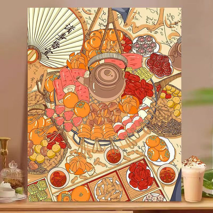 Dessert-Inspired Decorative Canvas Art Kalsten