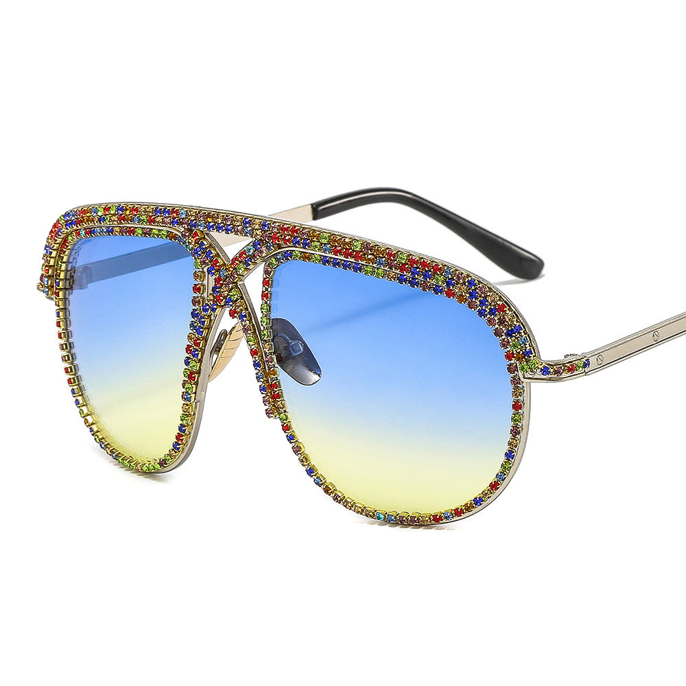 Ladies elegant sunglasses with glittering frame and gradient lenses Kalsten